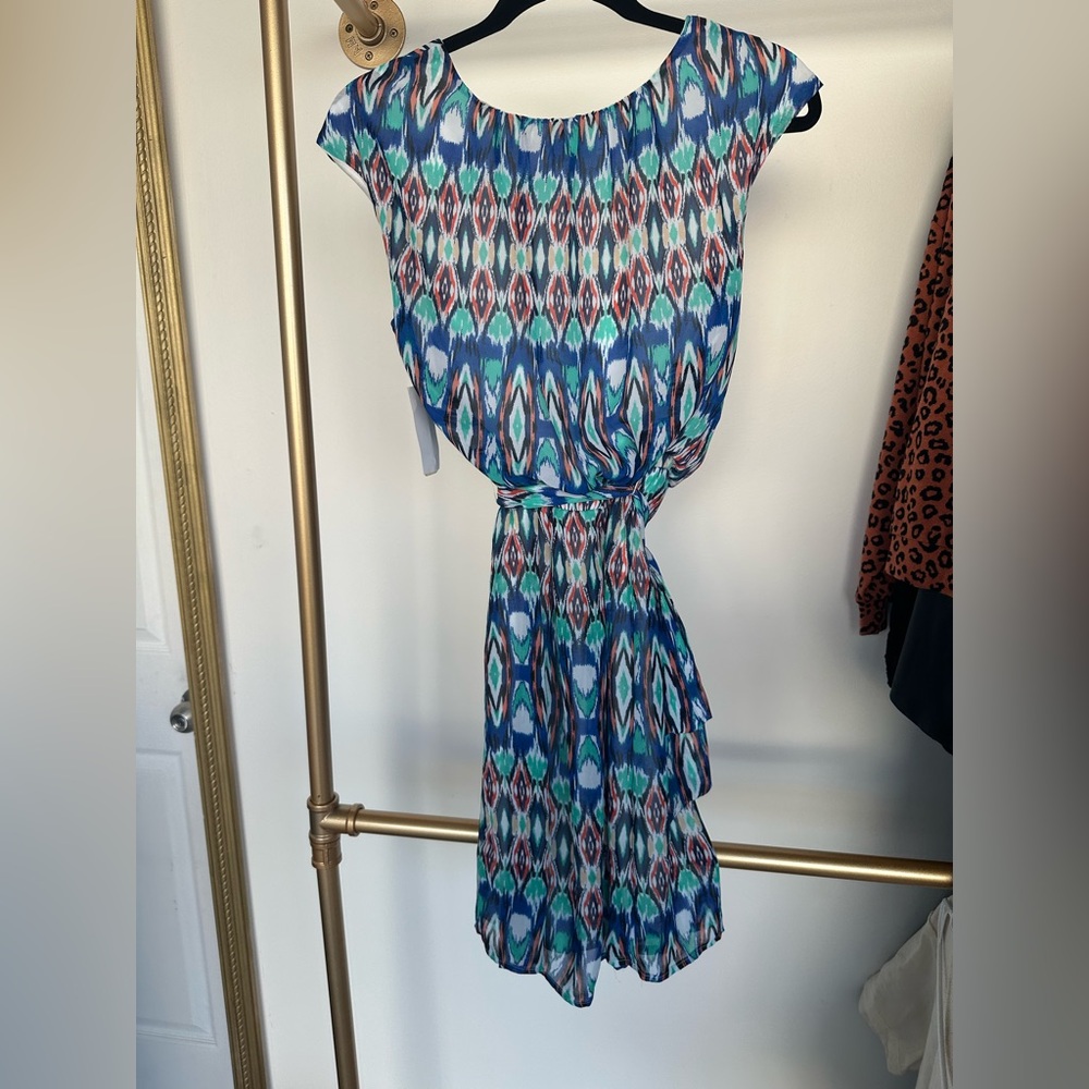 Signature by Robbie Bee Abstract Print Dress - Size 8 (New with Tags)